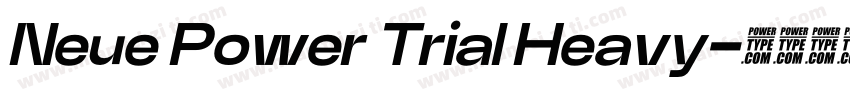 Neue Power Trial Heavy字体转换